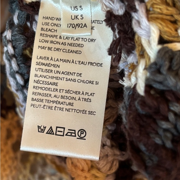 NWT Free People Feeling Nostalgic Cardigan Sands of Time Combo sz S Cottagecore - Picture 4 of 9